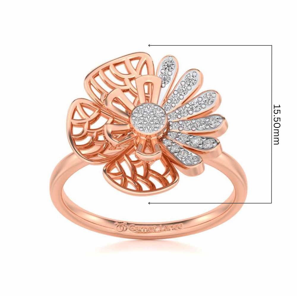 Transform Eye Silver Ring - Rose Gold - Image 5