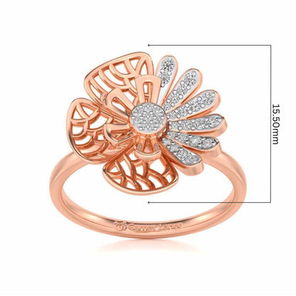 Transform Eye Silver Ring - Rose Gold - Image 5