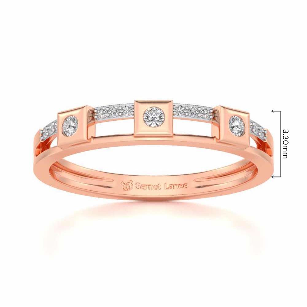 Evangelistic Silver Band Ring - Rose Gold - Image 5