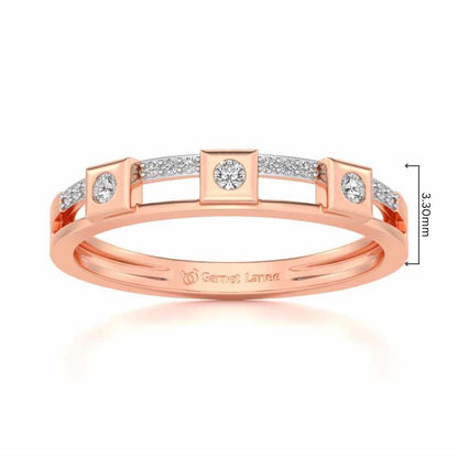 Evangelistic Silver Band Ring - Rose Gold - Image 5