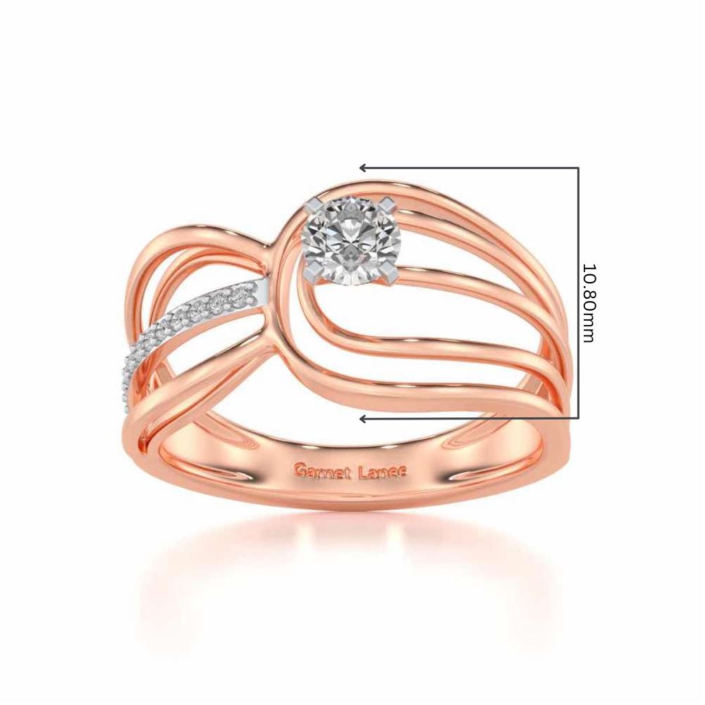 Sanchita Solitaire Ring - Rose Gold - Image 5