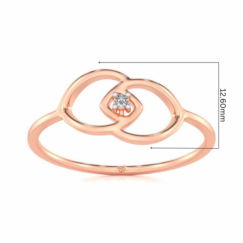 Dualism Silver Ring - Rose Gold - Image 5