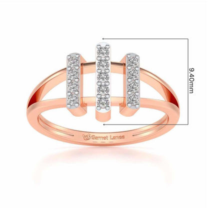 Erre Sparkle Ring - Rose Gold - Image 5