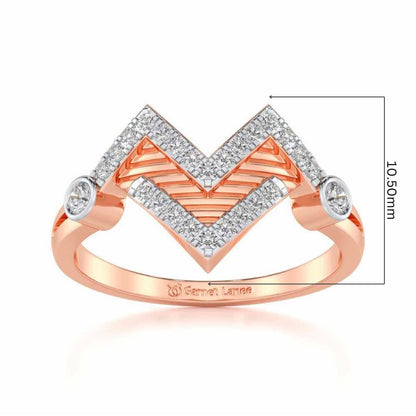 Metaverse Silver Ring - Rose Gold - Image 5