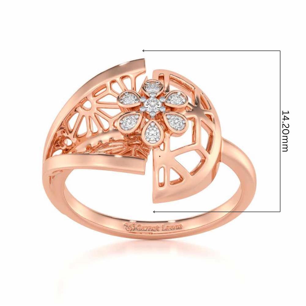 Zeal Glow Silver Ring - Rose Gold - Image 5