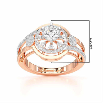 Delicate Luminescence Solitaire Ring - Rose Gold - Image 5