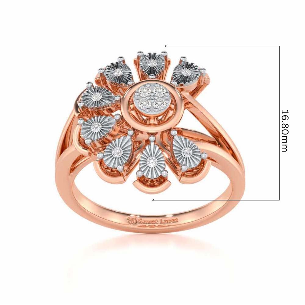 Zest Glow Silver Ring - Rose Gold - Image 5