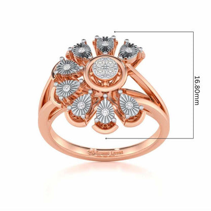 Zest Glow Silver Ring - Rose Gold - Image 5