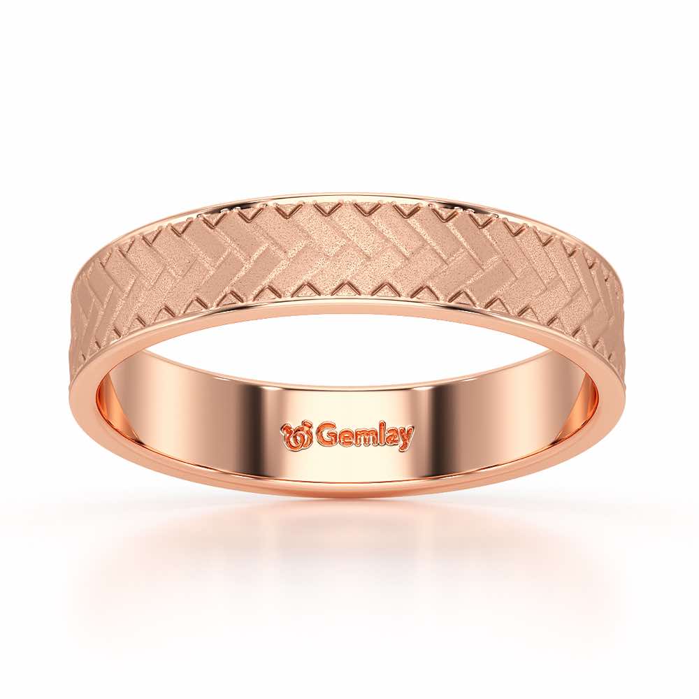 Isla Silver Ring - Rose Gold - Image 2
