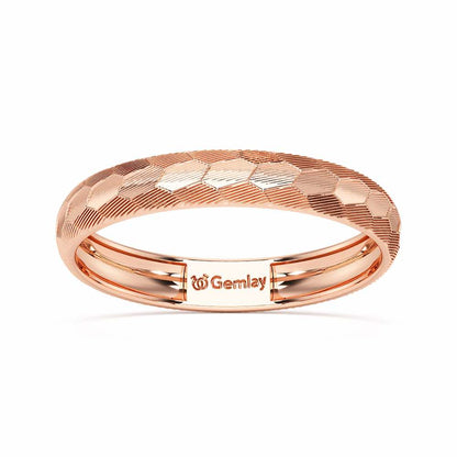 Lumi Silver Ring - Rose Gold - Image 2