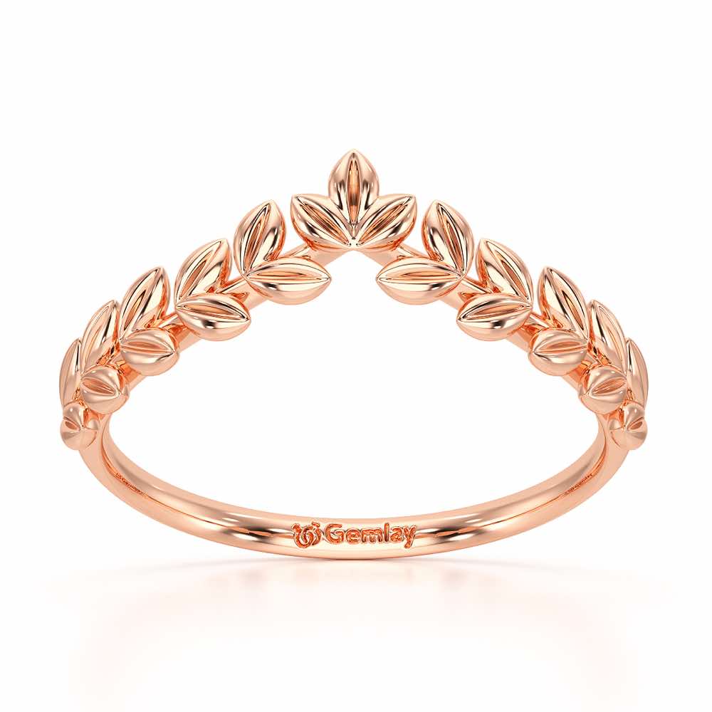Fenny Frill Apex Silver Ring - Rose Gold - Image 2