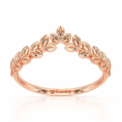 Fenny Frill Apex Silver Ring - Rose Gold - Image 2