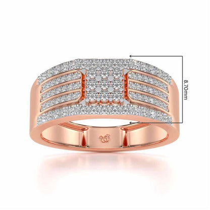 Elegant Magnate Ring For Him - Rose Gold - Image 5