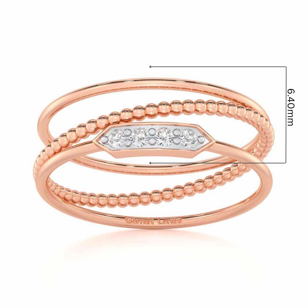 Perfect Purity Silver Ring - Rose Gold - Image 5