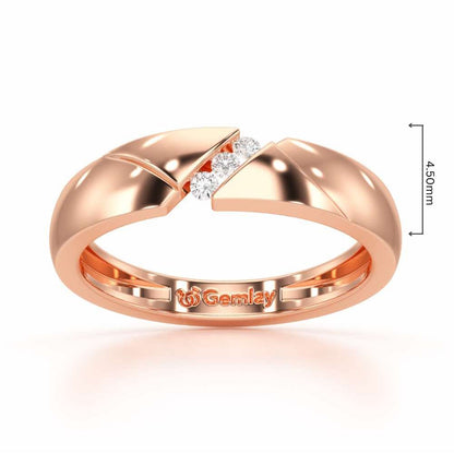 Merry Fair Silver Ring - Rose Gold - Image 2