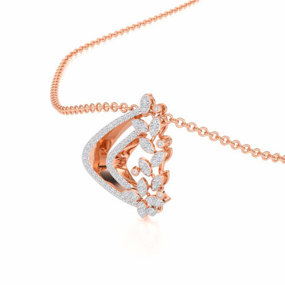 Melodic Bliss Silver Pendant - Rose Gold - Image 2