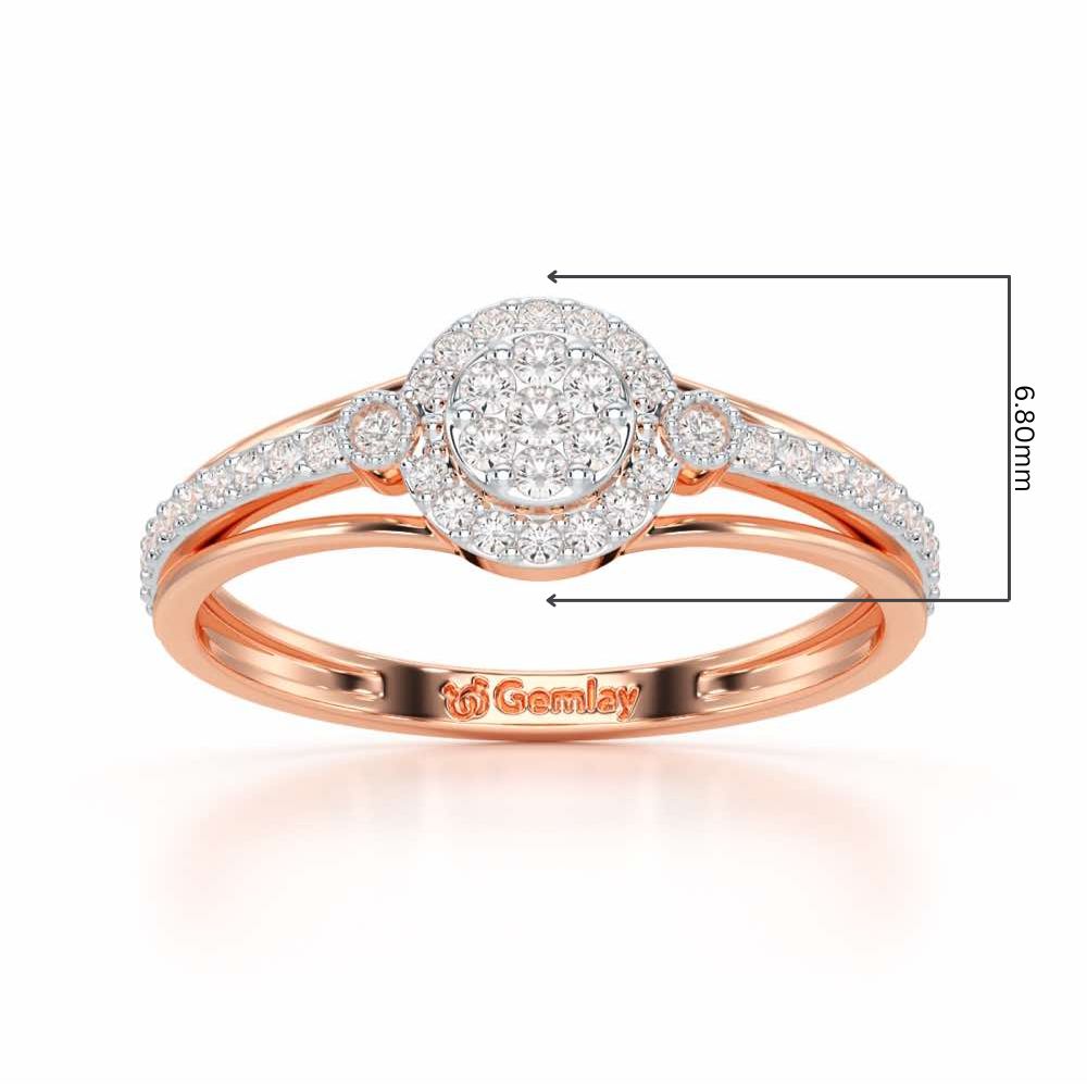Impeccable Sheen Silver Ring - Rose Gold - Image 2