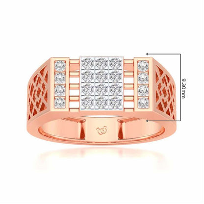 Supreme Silver Ring For Men - Rose Gold - Image 5