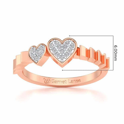 By Your Side Silver Ring - Rose Gold - Image 5