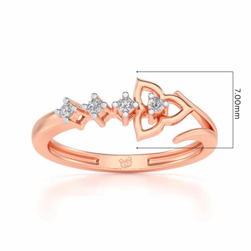 Dhriti Silver Ring - Rose Gold - Image 5