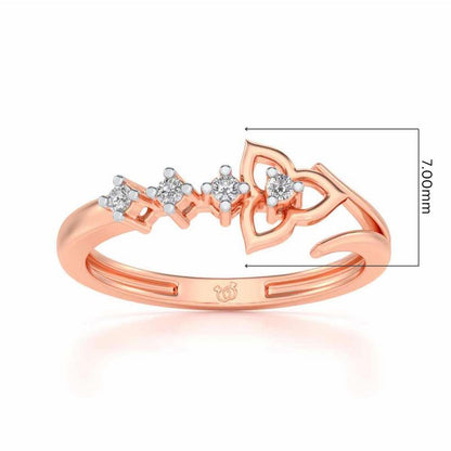 Dhriti Silver Ring - Rose Gold - Image 5