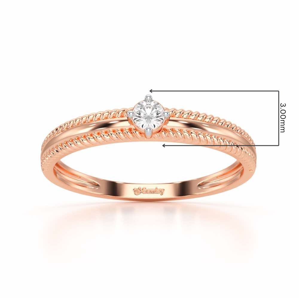 Destined One Silver Ring - Rose Gold - Image 2