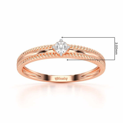 Destined One Silver Ring - Rose Gold - Image 2