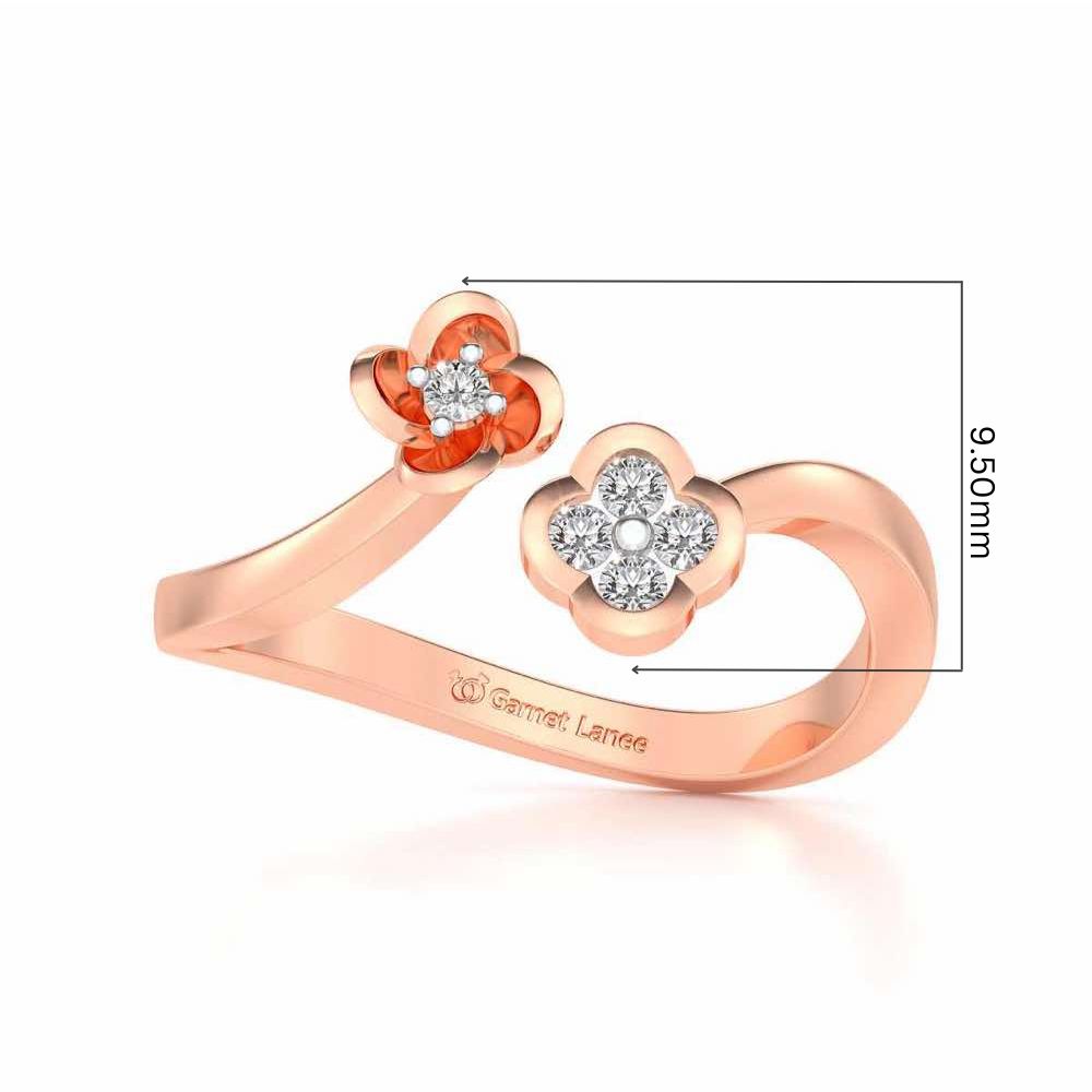 Drizalia Silver Ring - Rose Gold - Image 5