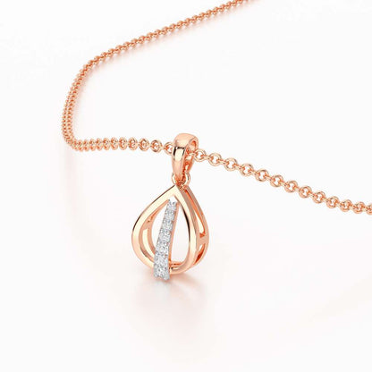 Timeless Glow Silver Pendant - Rose Gold - Image 2