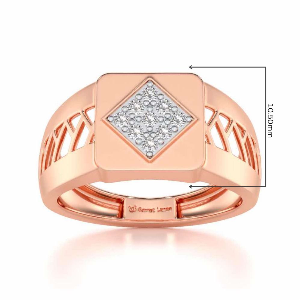 Corybantic Silver Ring For Men - Rose Gold - Image 5