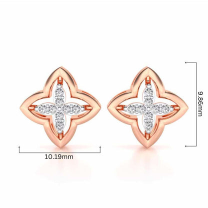 Cahana Silver Earrings - Rose Gold - Image 4