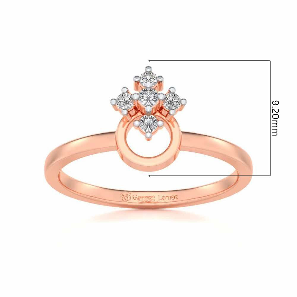 Garima Silver Ring - Rose Gold - Image 5