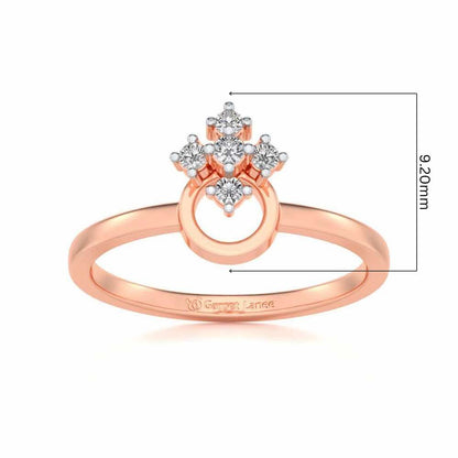 Garima Silver Ring - Rose Gold - Image 5