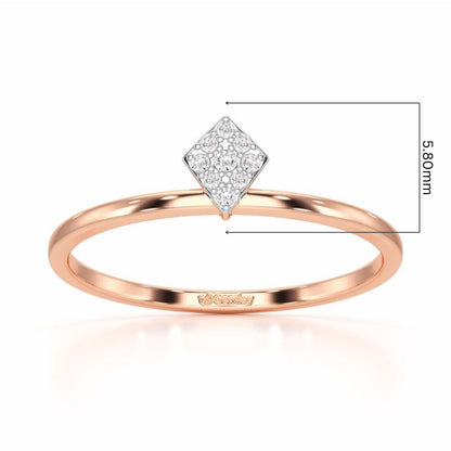 Silver Dew Silver Ring - Rose Gold - Image 5