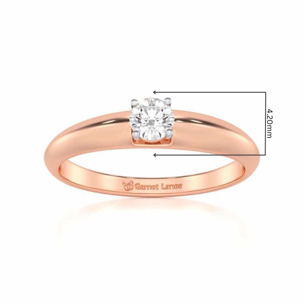 Vanguard Jewel Women Solitaire Ring - Rose Gold - Image 5