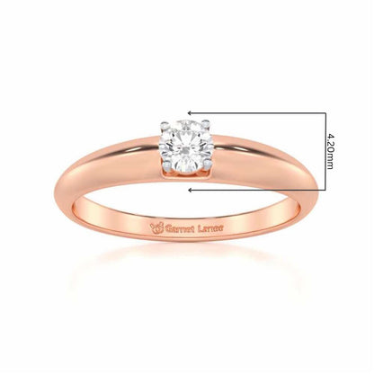 Vanguard Jewel Women Solitaire Ring - Rose Gold - Image 5