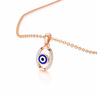 Divine Watcher Silver Pendant - Rose Gold - Image 2