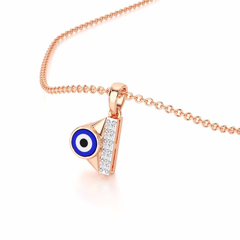 Aura of Protection Silver Pendant - Rose Gold - Image 2