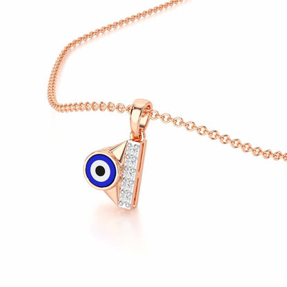 Aura of Protection Silver Pendant - Rose Gold - Image 2