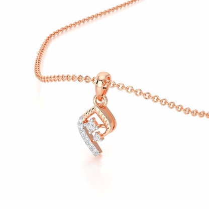 Celestial Glow Silver Pendant - Rose Gold - Image 2
