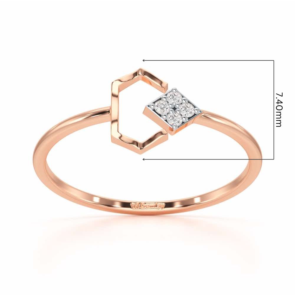 Silver Glow Silver Ring - Rose Gold - Image 5