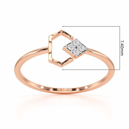 Silver Glow Silver Ring - Rose Gold - Image 5