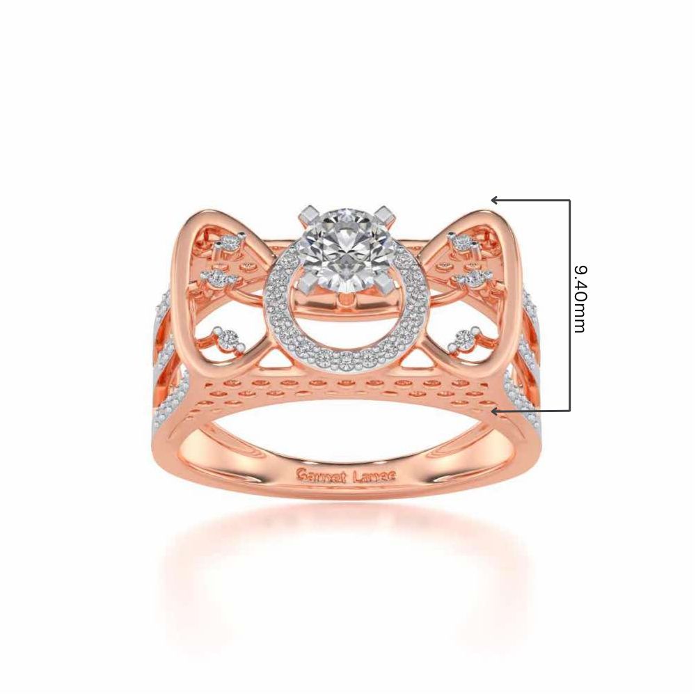 Brihasi Solitaire Ring - Rose Gold - Image 5