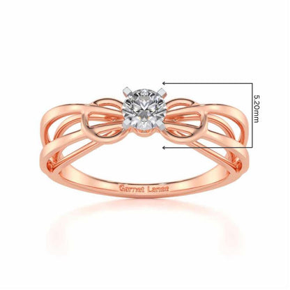 Shahreen Solitaire Ring - Rose Gold - Image 5