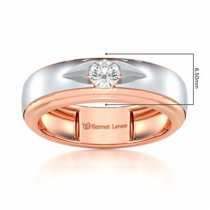 Eminent Stone Men Solitaire Ring - Rose Gold - Image 5
