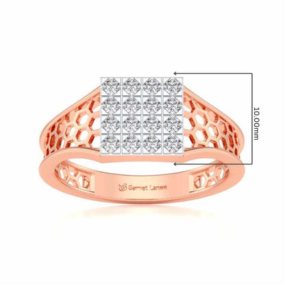 Colossal Silver Ring For Men - Rose Gold - Image 5