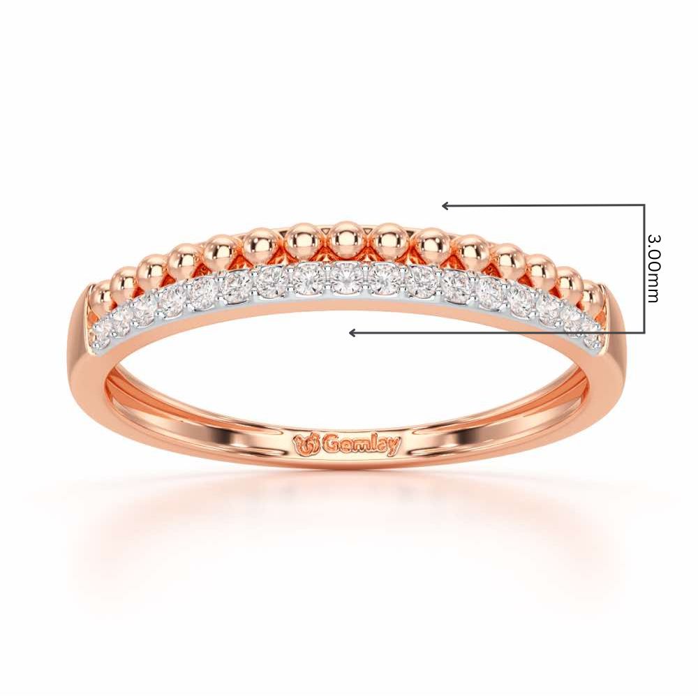 Perfect Bliss Silver Ring - Rose Gold - Image 2