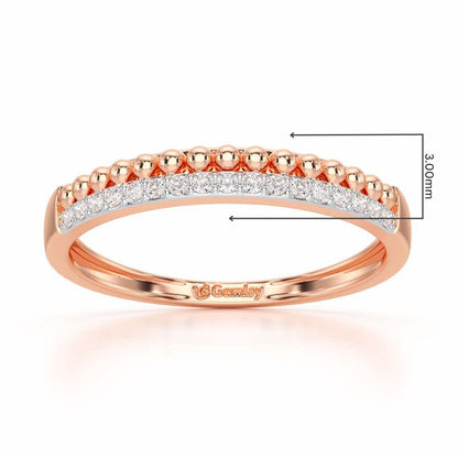 Perfect Bliss Silver Ring - Rose Gold - Image 2