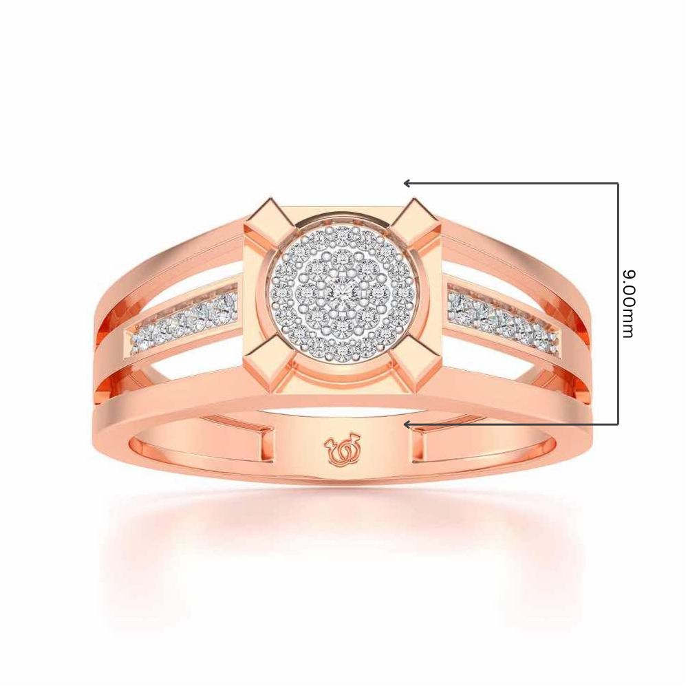 Mesmerizing Ring For Men - Rose Gold - Image 5