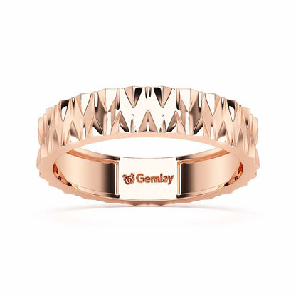 Noelle Silver Ring - Rose Gold - Image 2
